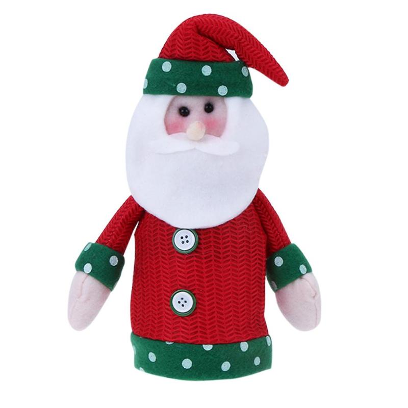 Christmas Decoration Christmas Beer Bottle Cover Knitting Wine Bottle Cover