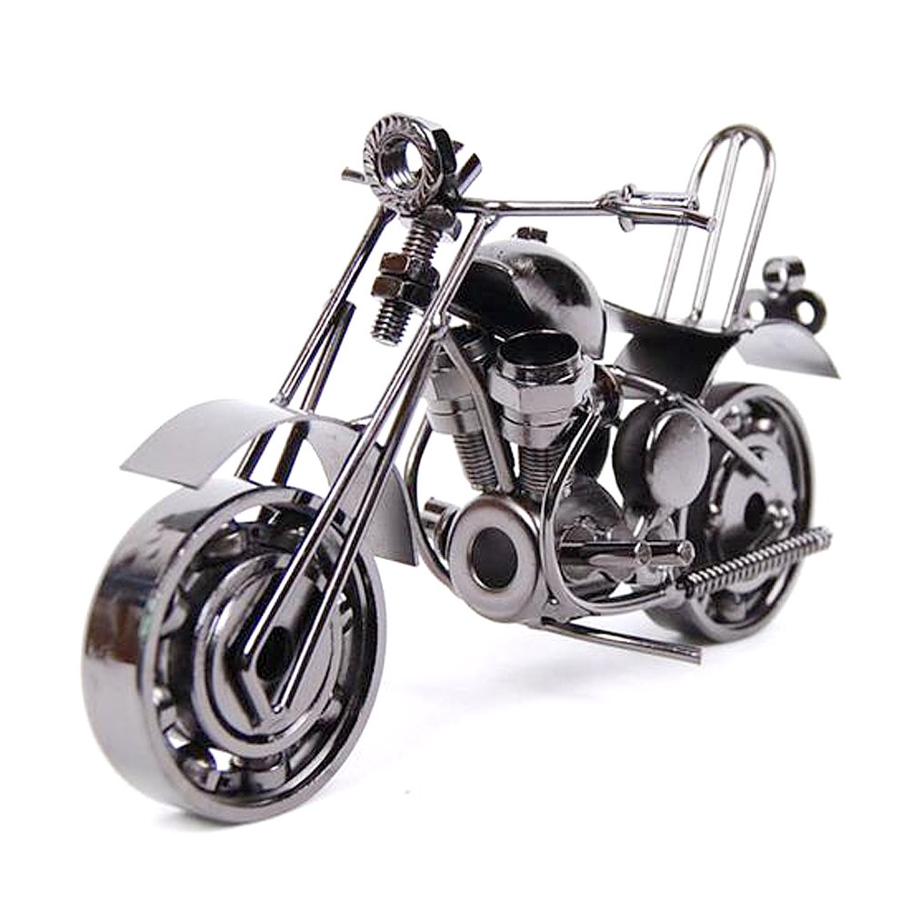Creative Iron motorcycle model modern ornaments birthday present for boyfriend Photography Props
