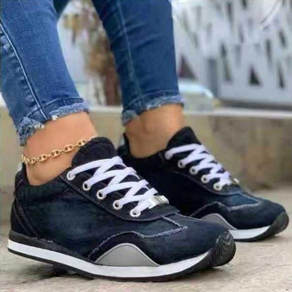 Women's Canvas Foot Wide Casual Sneakers
