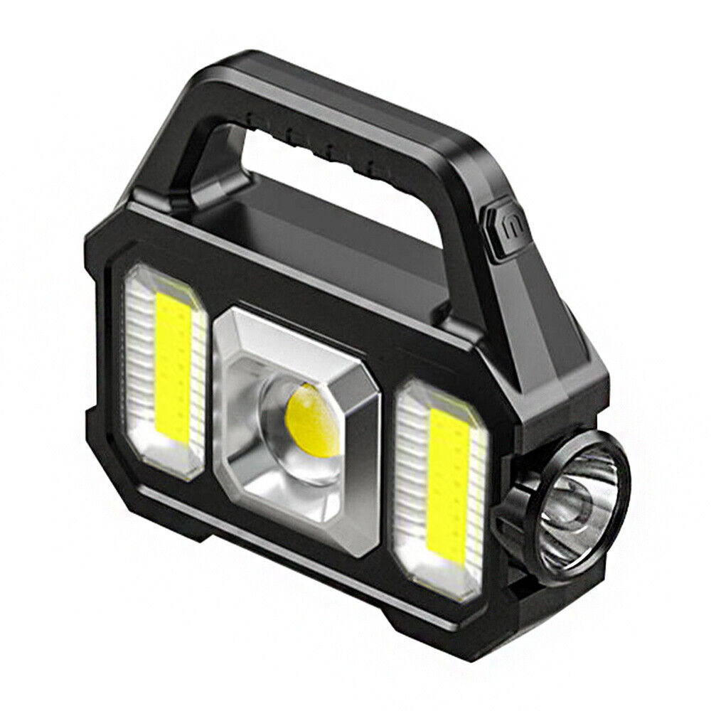 Portable Solar Lantern COB LED Work Lamp Emergency Spotlight Light Torch Camping
