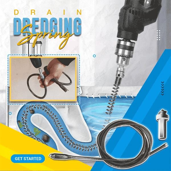 Dredging Spring Multifunctional-Drain Cleaner Spring Pipe Electric Drill 