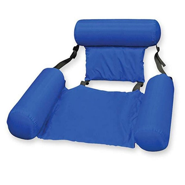 Inflatable Swimming Floating Chair Pool Seat Lounge Chair Beach Water Bed
