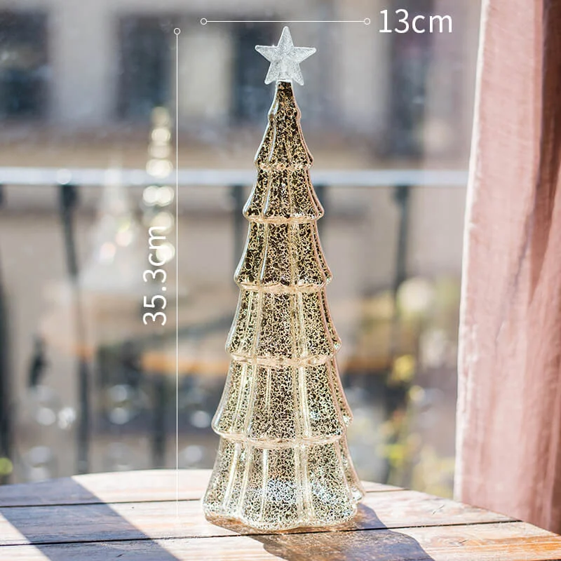 Christmas Tree Glass Decoration Night Light