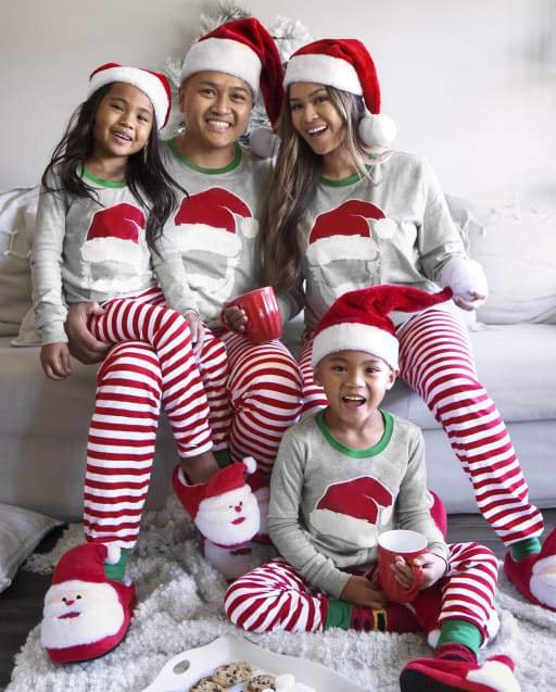 Matching Family Pajamas - Santa Striped Collection