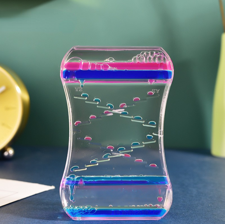Hourglass Sensory Visual Stimulation Timer Decompression Toy Water Drop Gift 5ml