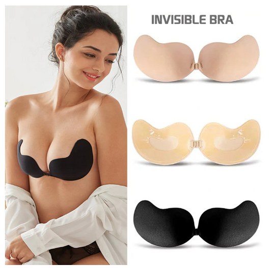 Fashion Women Silicone Push up Strapless Invisible Bra For Wedding Party