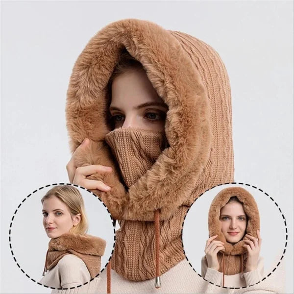 Warm Knitted Windbreaker Hat For Winter 