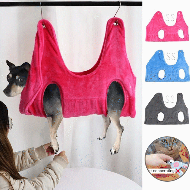 Pet Grooming Hammock For Bathing Nail Cutting And Ear Removal