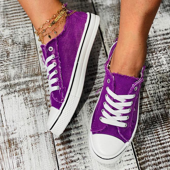 Women's Comfy Canvas Skate Shoes Sneakers