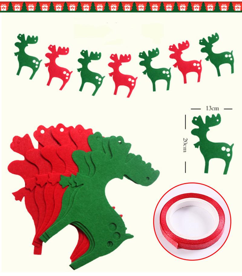 QIFU Christmas Banner Garland Merry Christmas Decor for Home Navidad Noel 2021 Christmas Ornaments Xmas Decor New Year DHL FREE