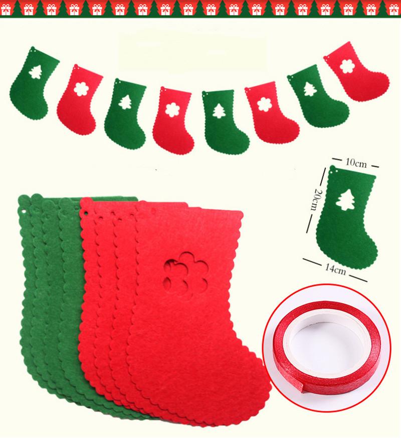 QIFU Christmas Banner Garland Merry Christmas Decor for Home Navidad Noel 2021 Christmas Ornaments Xmas Decor New Year DHL FREE