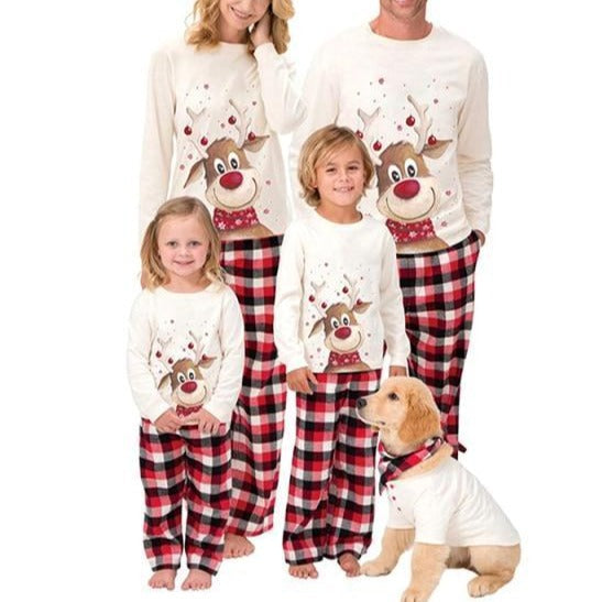 Matching Christmas Pajamas With Dog Xmas Sleepwear