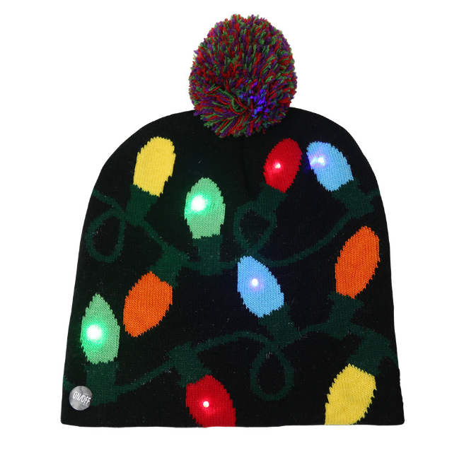 Christmas Led Beanie Hat For Kids And Adults Winter Hat