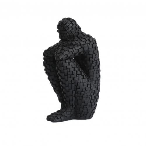 Thinker Resin Statue Abstract Figure Sculpture Home Office Decor Art Accessories