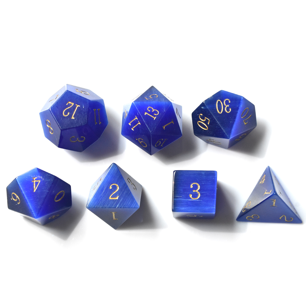 Blue cat's eye Dice