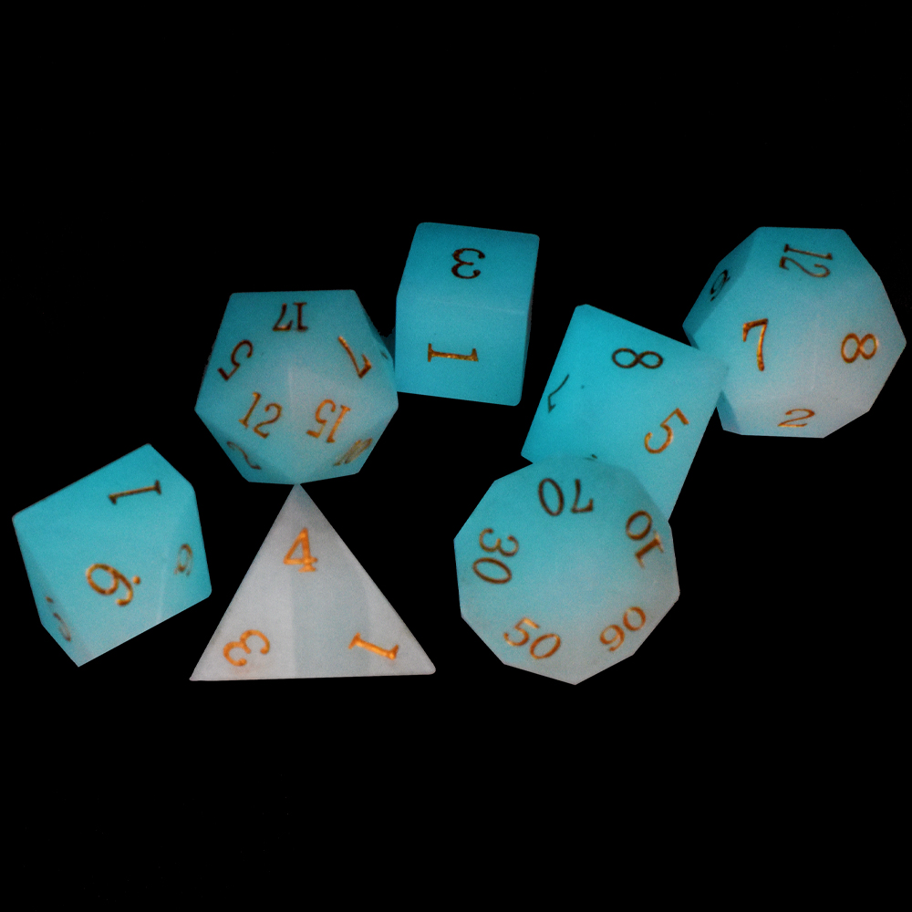 Night-luminescent stone Dice