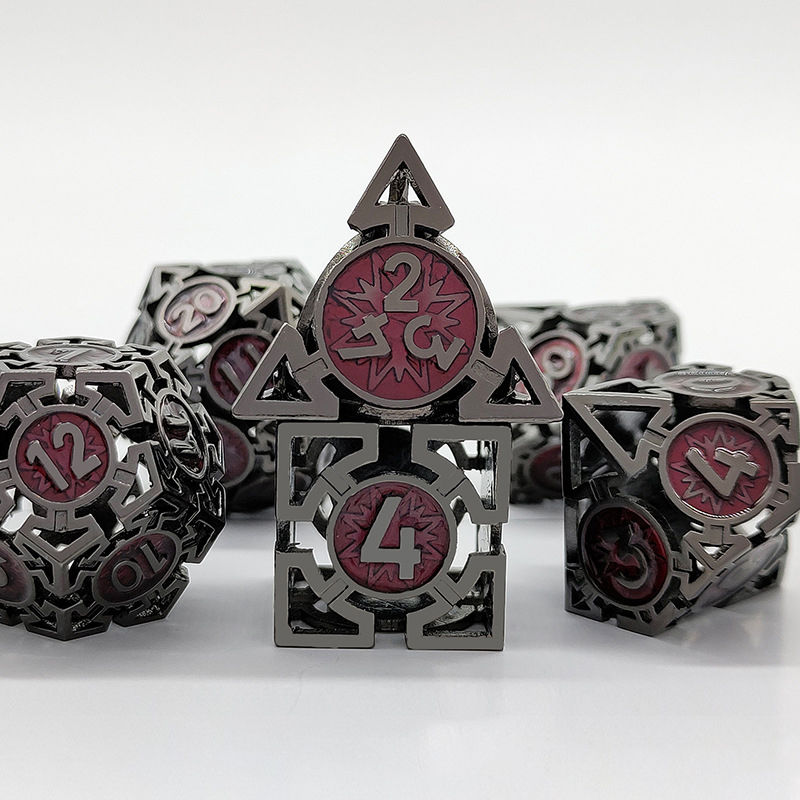 Black with red around the numbers