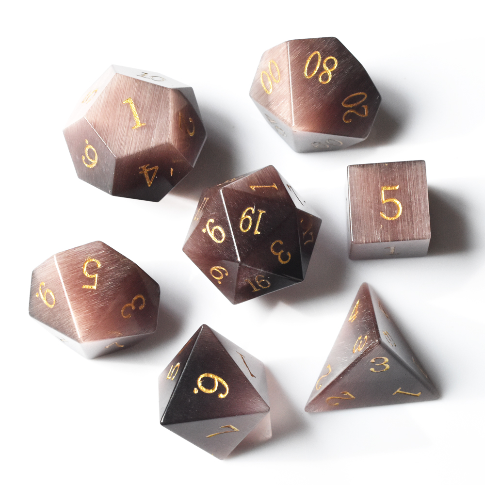 Pueple cat's eye Dice