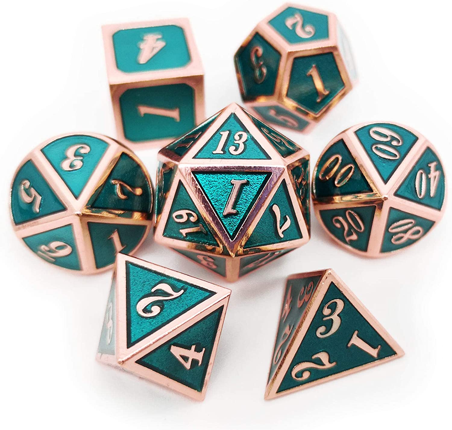 Copper with green around the numbers