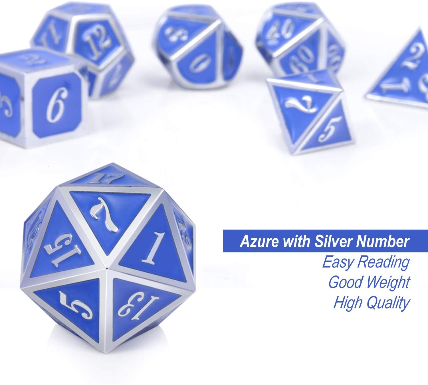 Silver with blue around the numbers