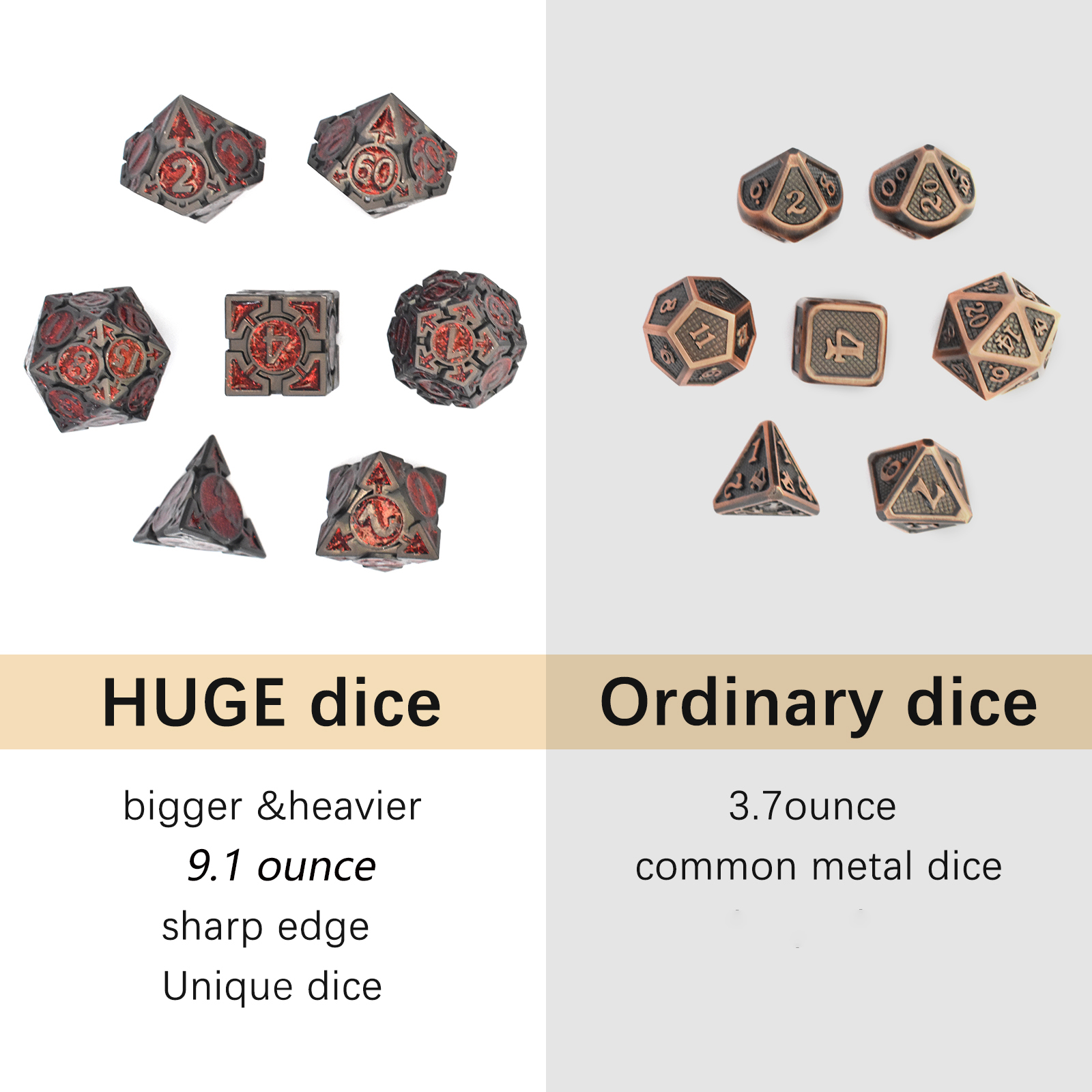 Black with red powder around the numbers