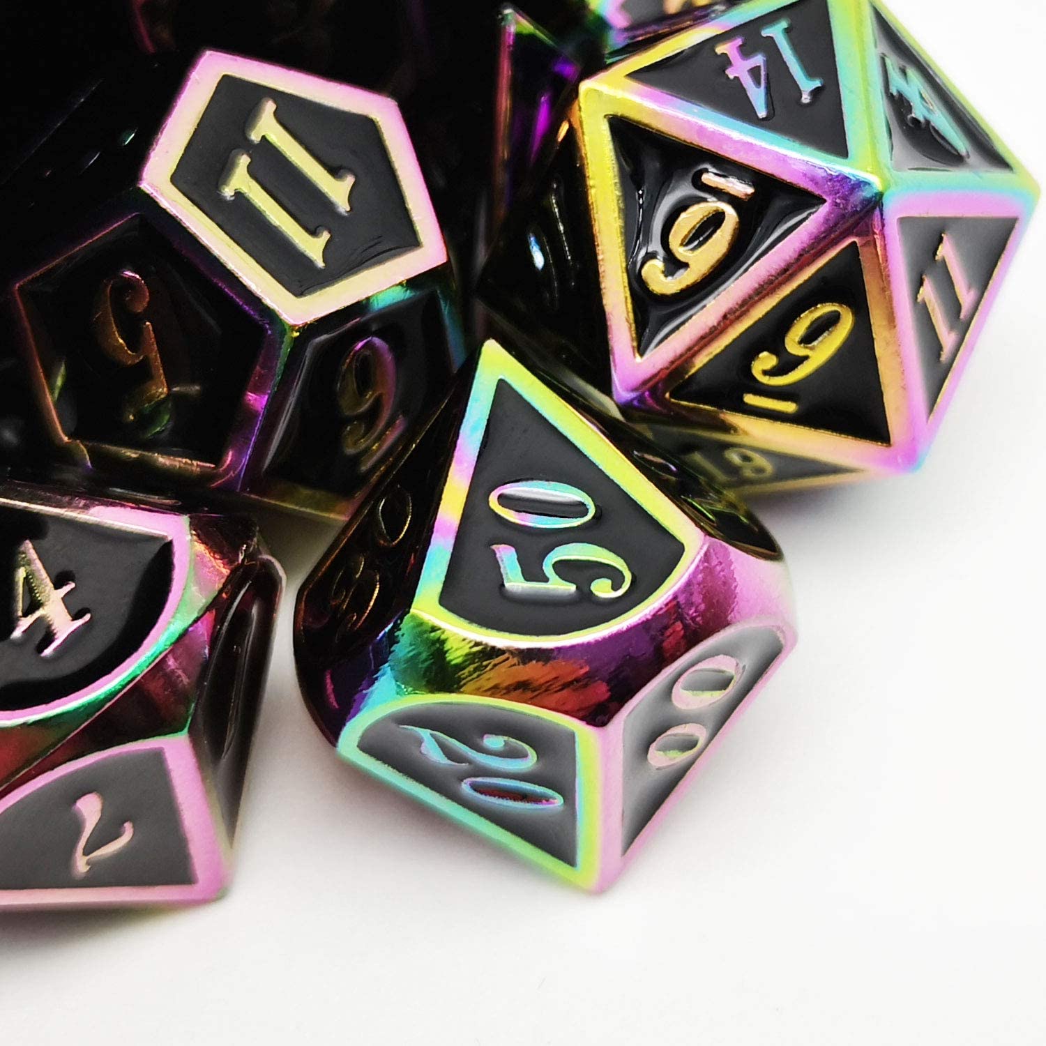 Rainbow with black around the numbers