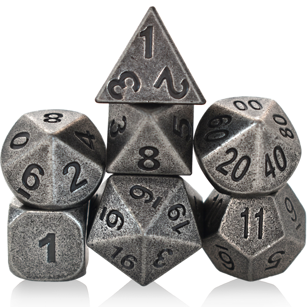 Painted Barrel Nickel Plated Metal Dice