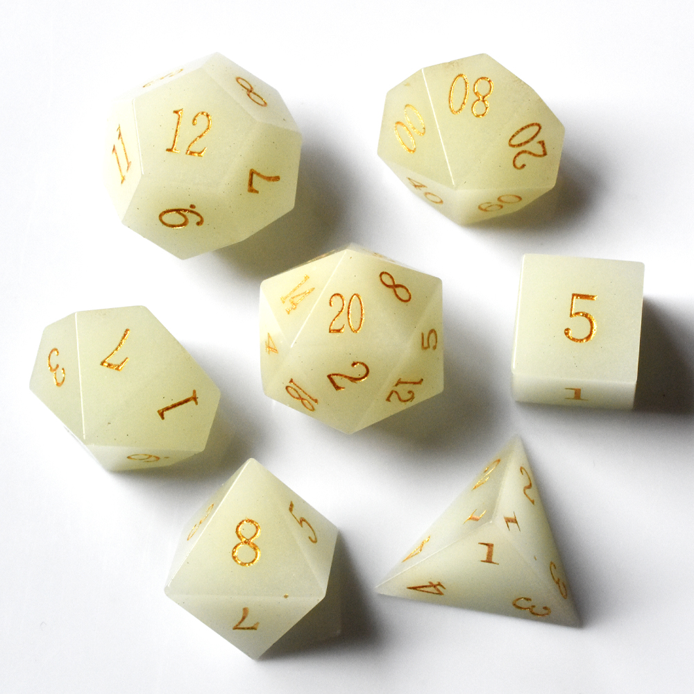 Night-luminescent stone Dice