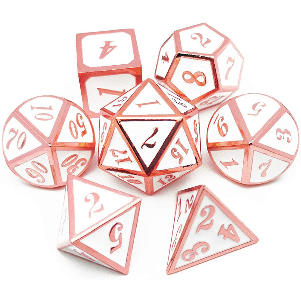 Rose gold with white around the numbers