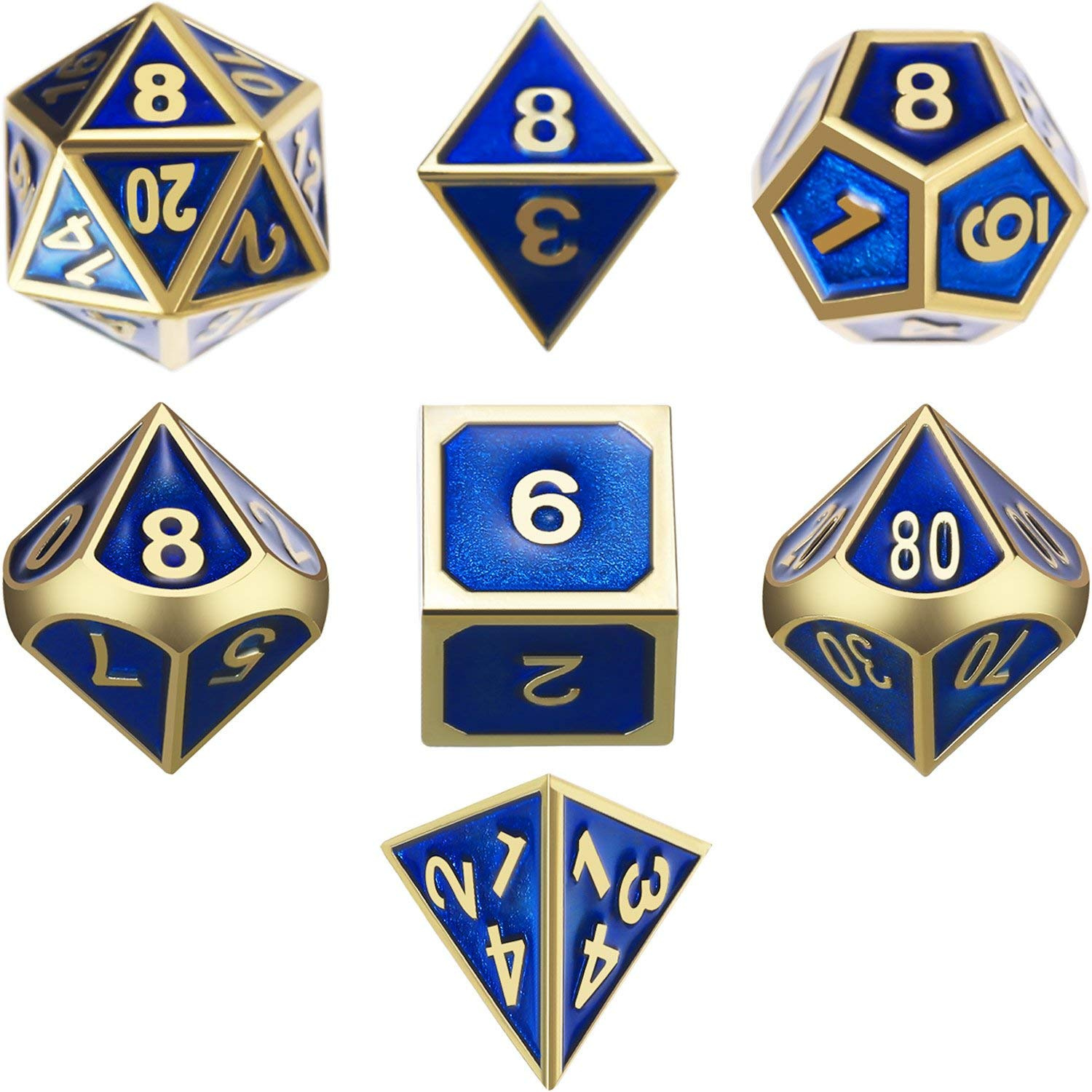 Gold with blue around the numbers