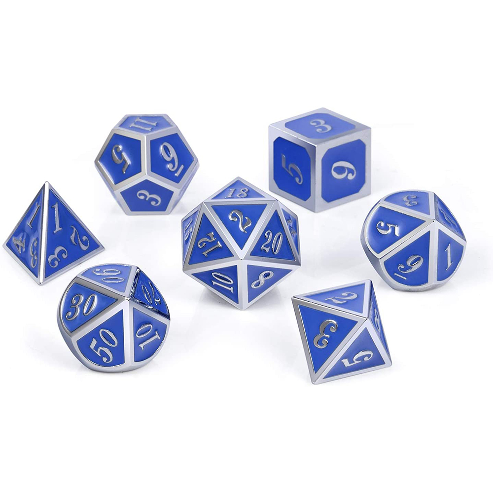 Silver with blue around the numbers