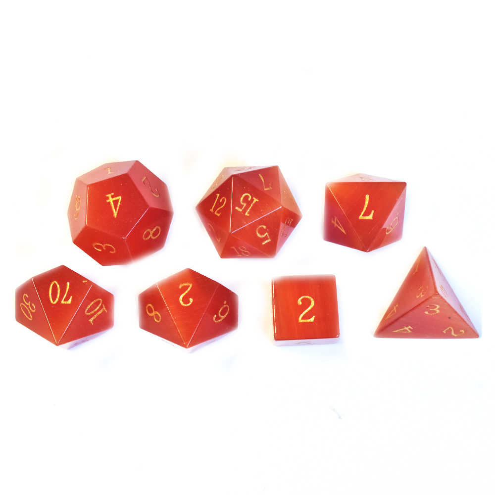 Red cats-eye Dice