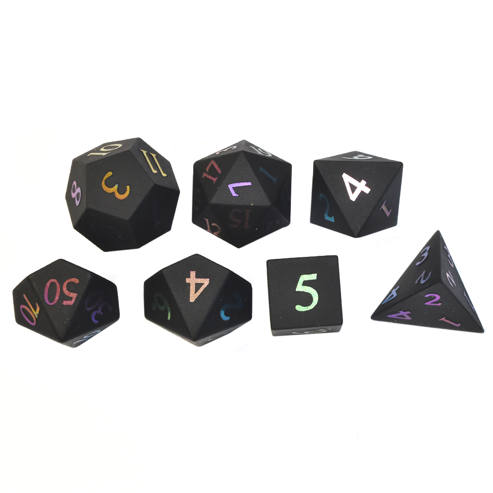 Black sandblasting Dice