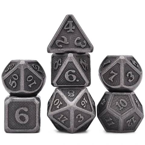 Snake Barrel Nickel Plated Metal Dice