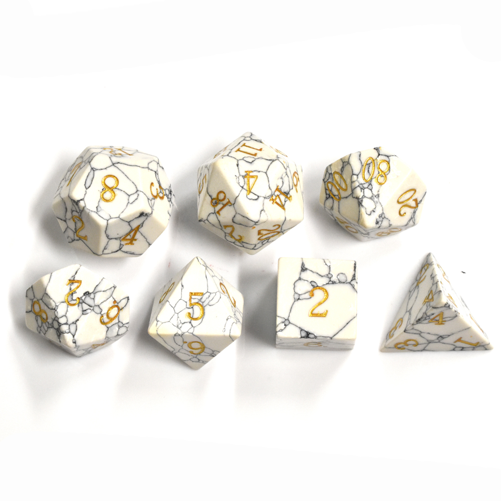 White Turquoise Dice