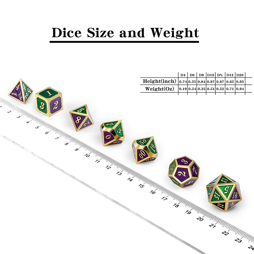 Gold with green and purple around the numbers