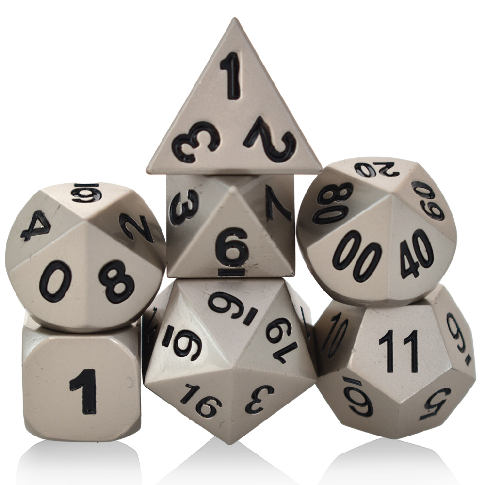 Painted Electroplating Los Angeles Silver Metal Dice