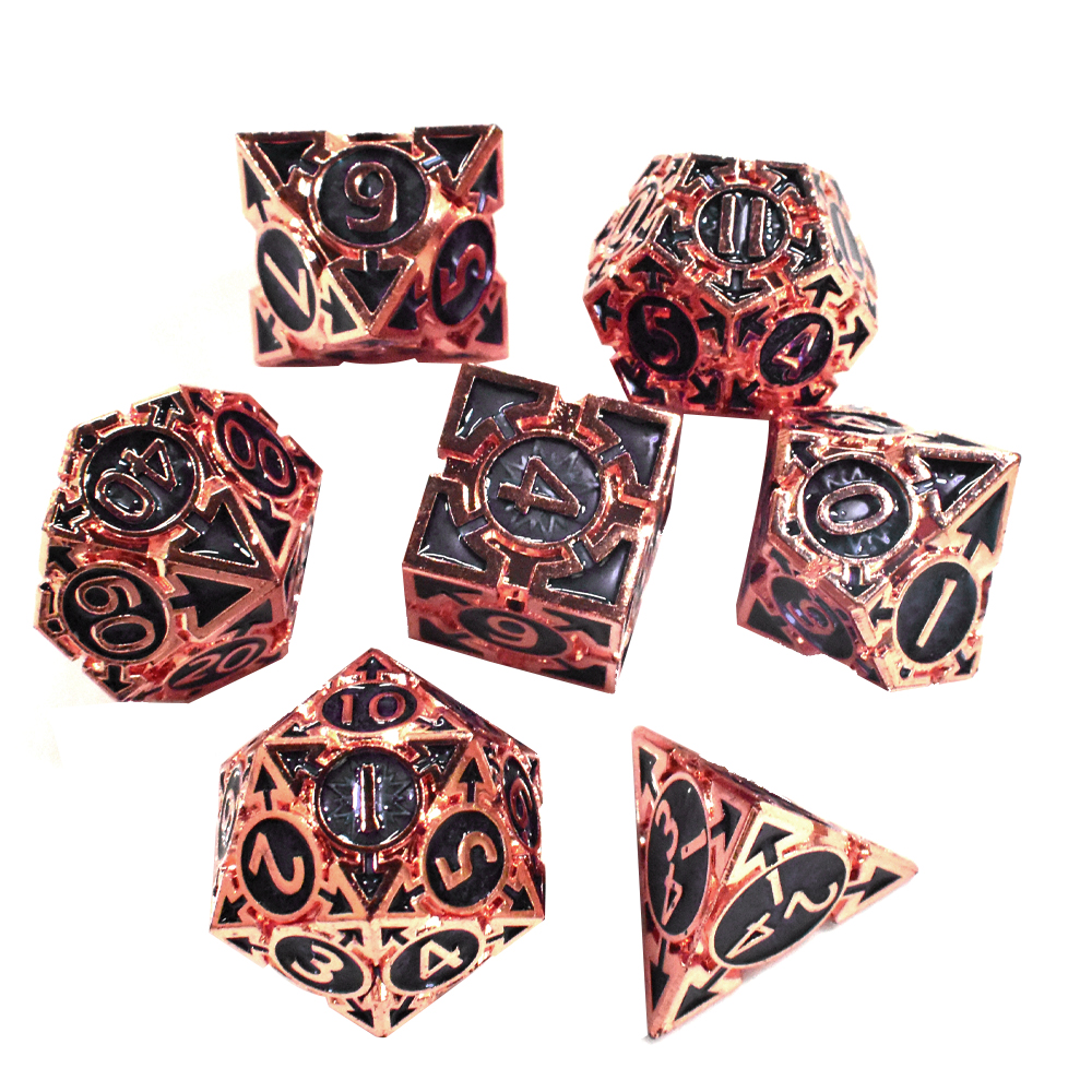 Rose gold with black around the numbers