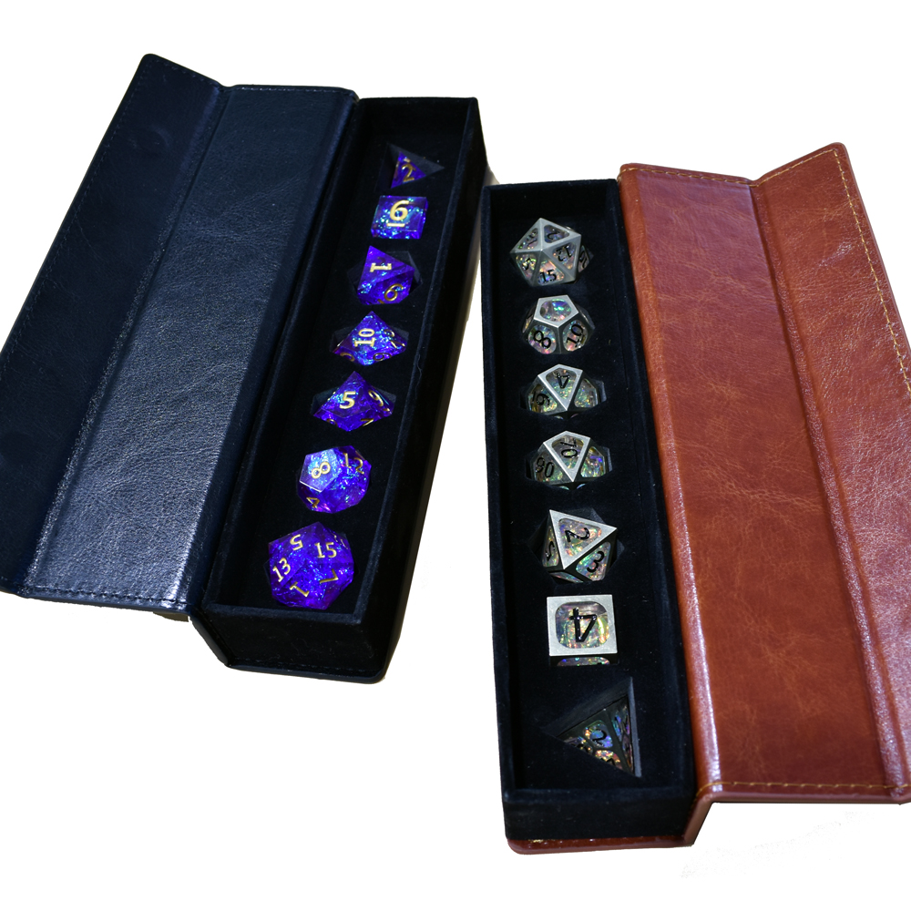 Rectangular Leather Dice Box