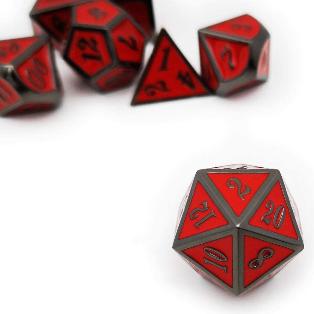 Black with red around the numbers