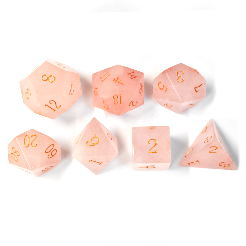 Rose Quartz Dice