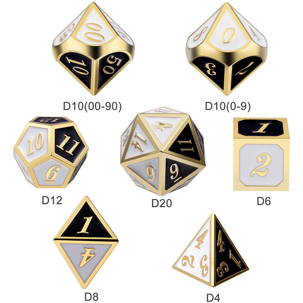 Gold with black and white  around the numbers