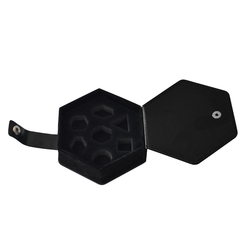 Hexagon Leather Dice Box