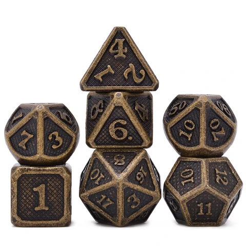 Snake Barrel Bronze Metal Dice
