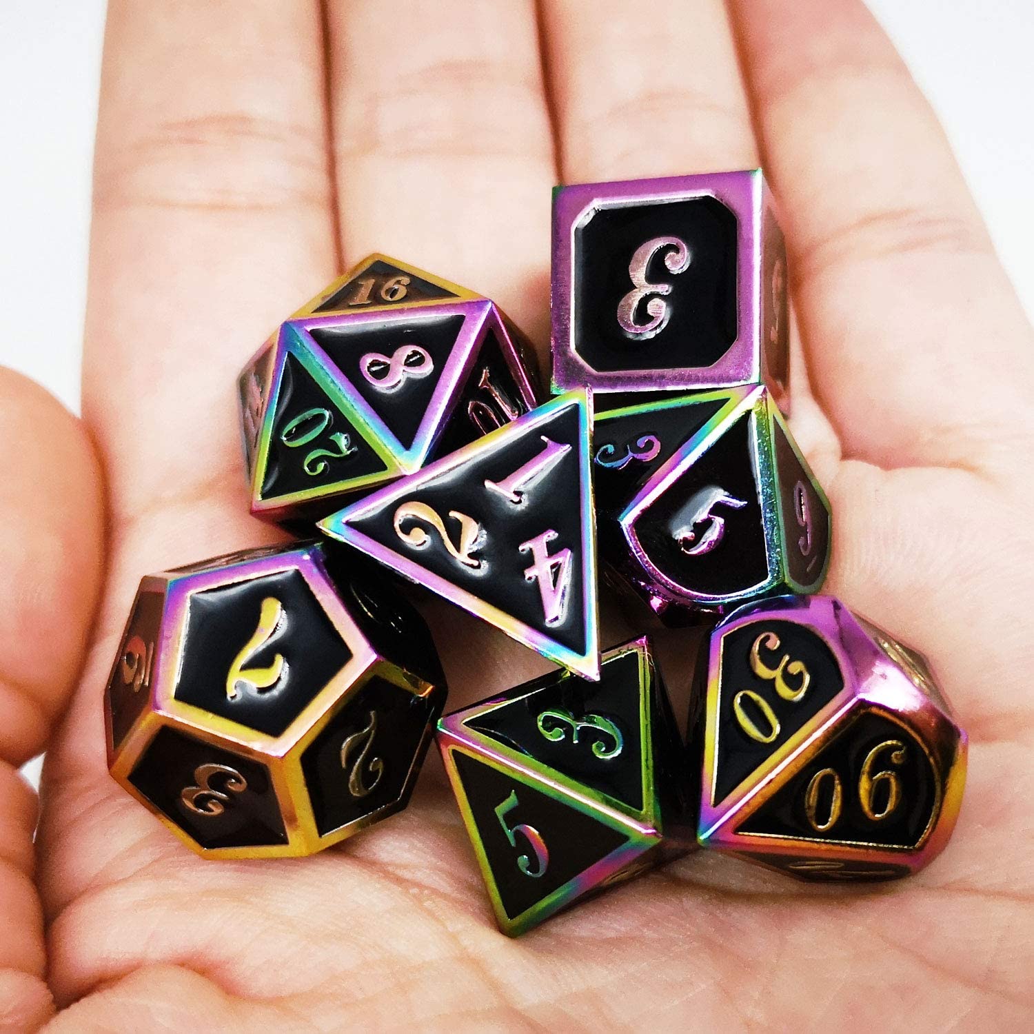 Rainbow with black around the numbers