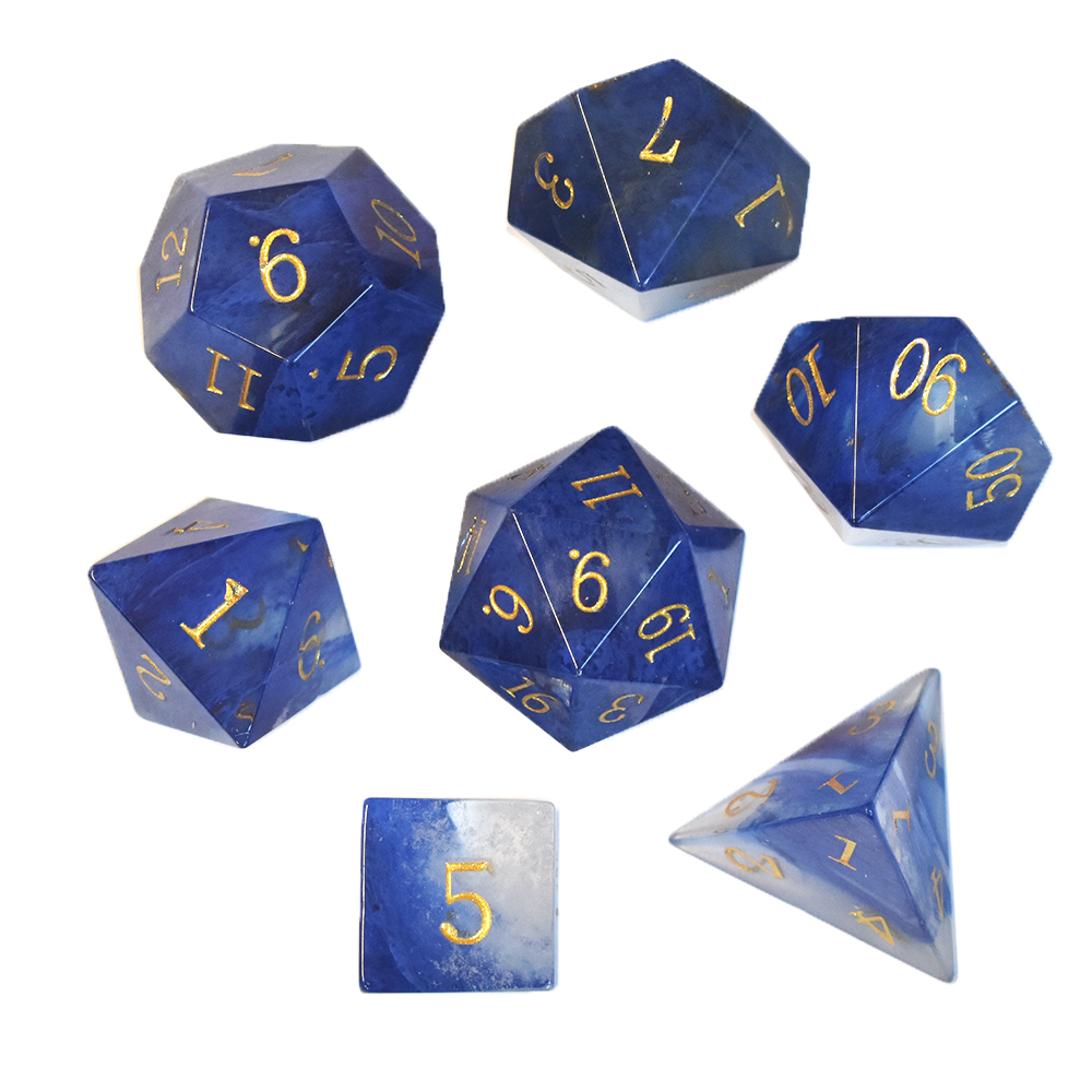 Blue Watermelon stone Dice