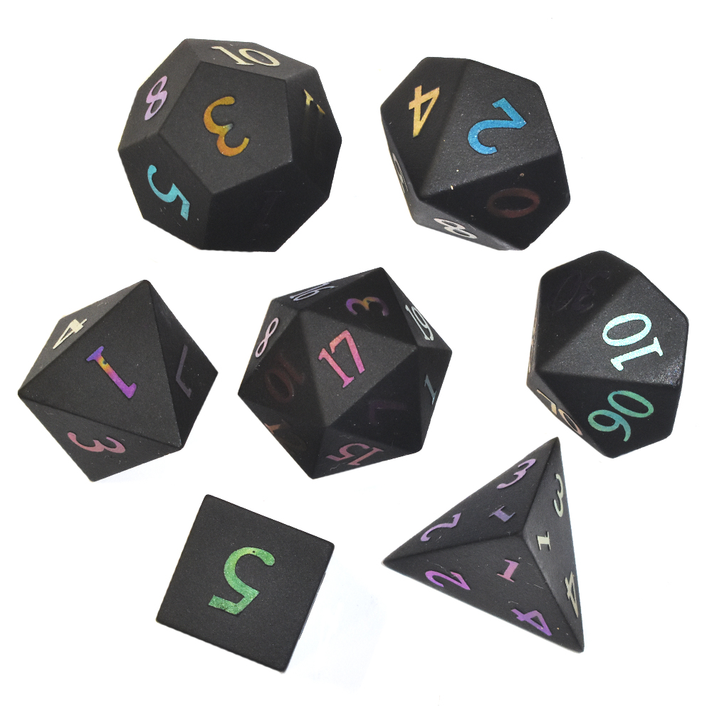 Black sandblasting Dice