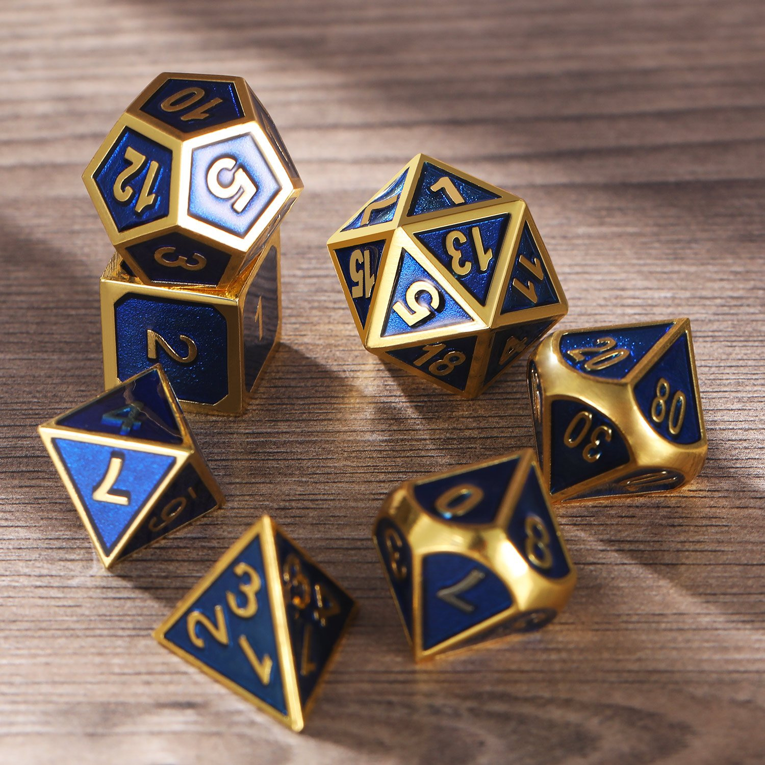 Gold with blue around the numbers