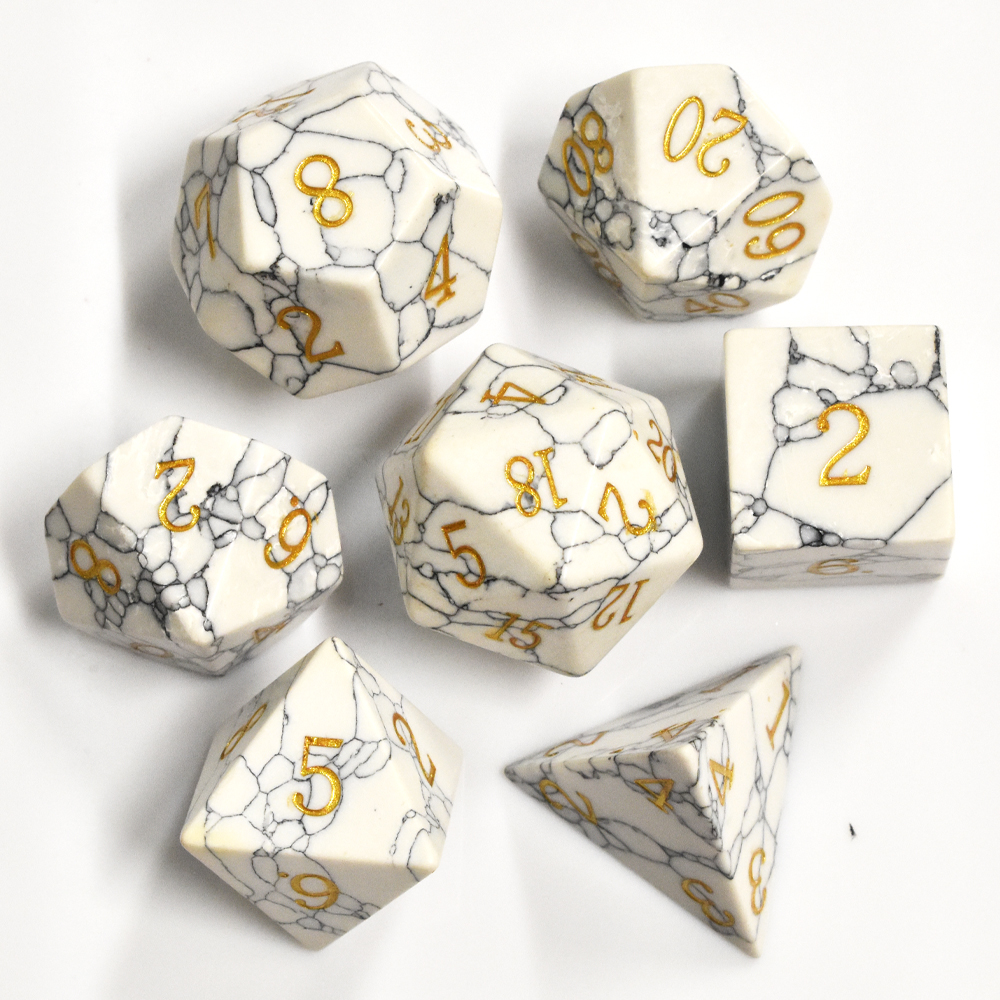 White Turquoise Dice
