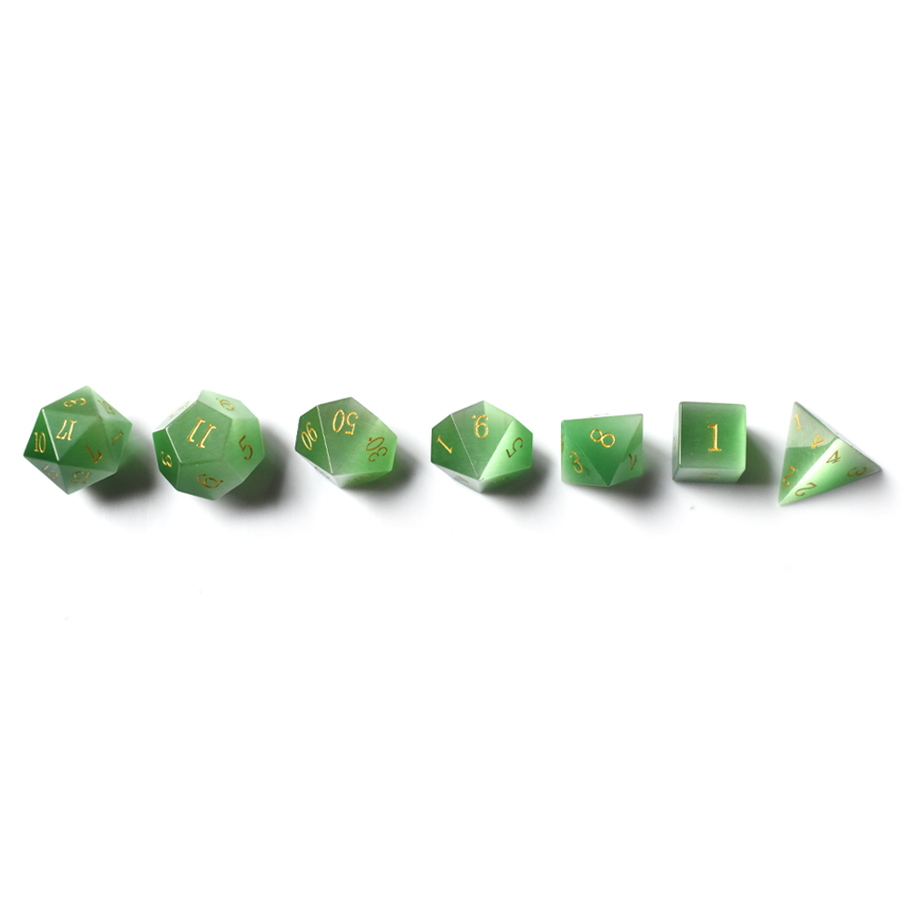 Green cat's eye Dice